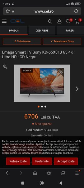 Sony 4K,  full HD,  Diagonala 163